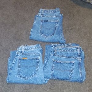 Jordache blue jeans, 2 pairs of 9/10s and a pair of 11/12s